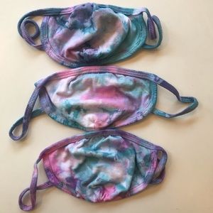 3 for $25 Unicorn color tie dye masks🦄 face masks